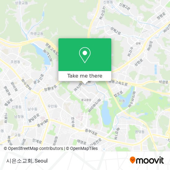 시은소교회 map