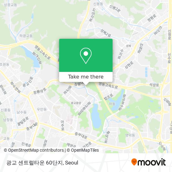 광교 센트럴타운 60단지 map