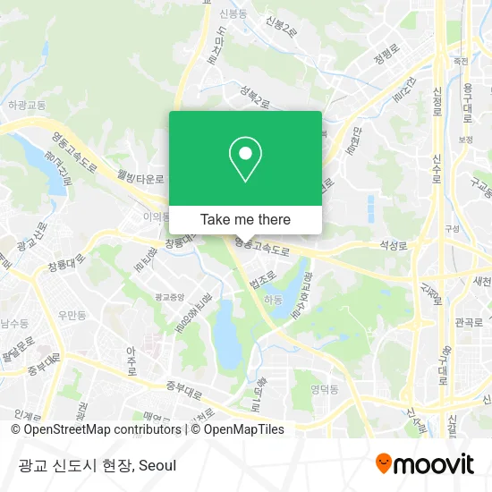광교 신도시 현장 map