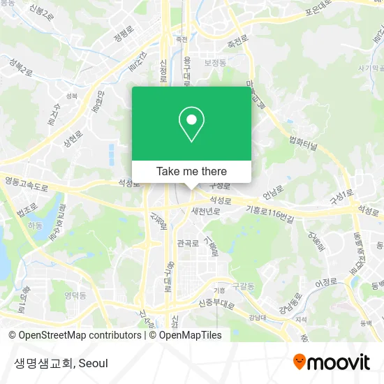 생명샘교회 map