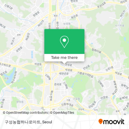 구성농협하나로마트 map