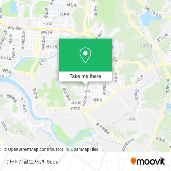 안산 감골도서관 map