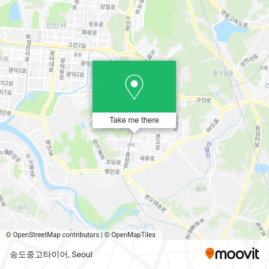 송도중고타이어 map