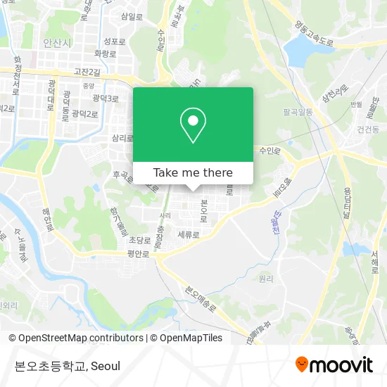 본오초등학교 map