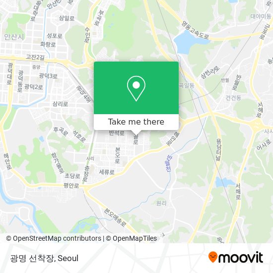 광명 선착장 map