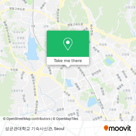 성균관대학교 기숙사신관 map