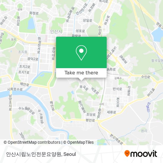 안산시립노인전문요양원 map