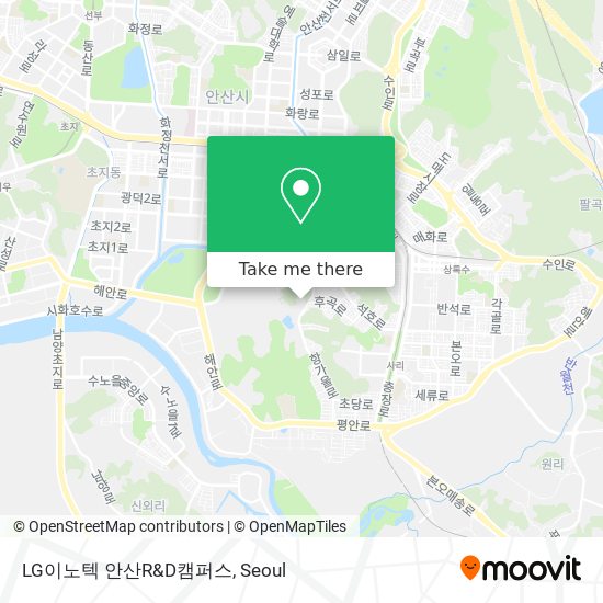 LG이노텍 안산R&D캠퍼스 map