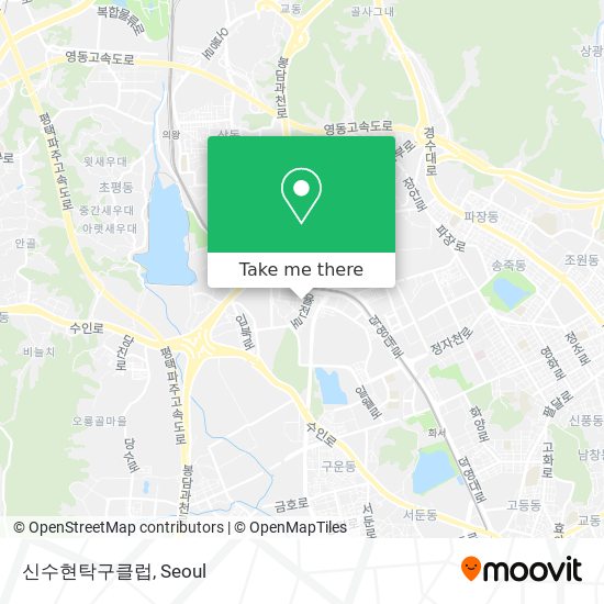 신수현탁구클럽 map