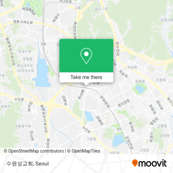 수원성교회 map