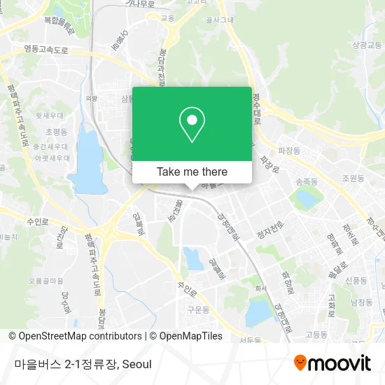 마을버스 2-1정류장 map