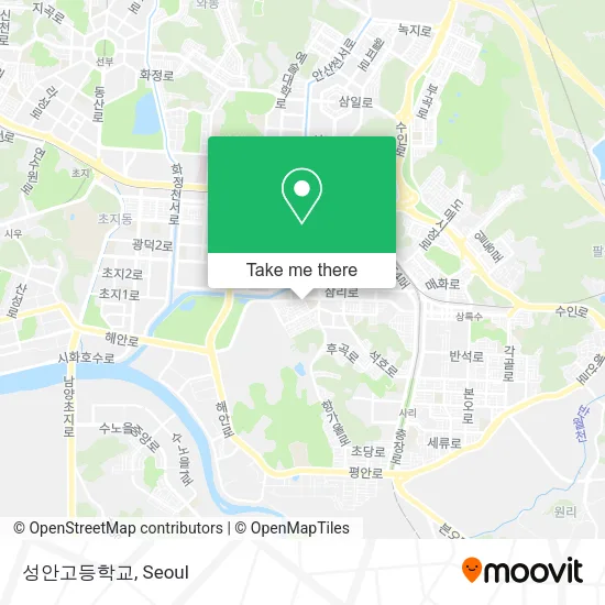 성안고등학교 map