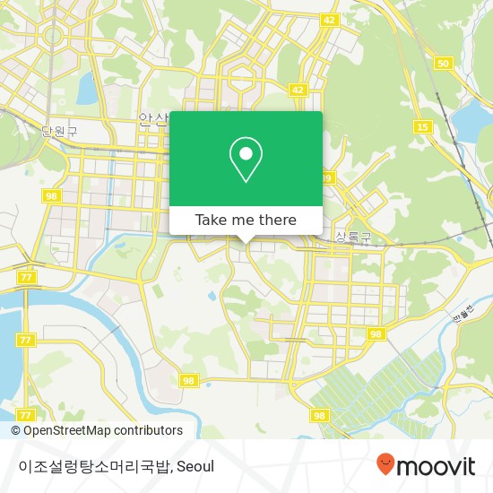 이조설렁탕소머리국밥 map