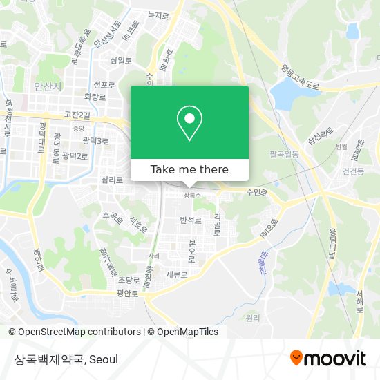 상록백제약국 map