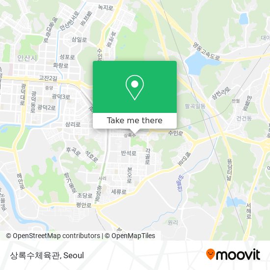 상록수체육관 map