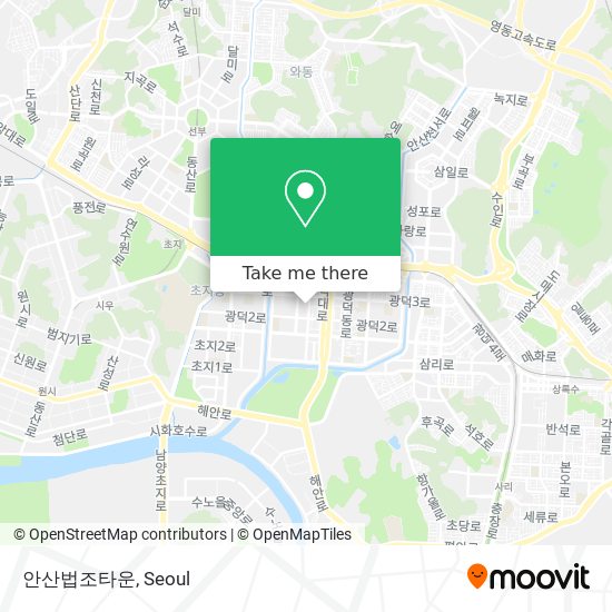 안산법조타운 map