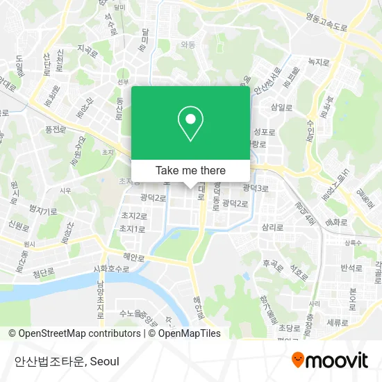 안산법조타운 map