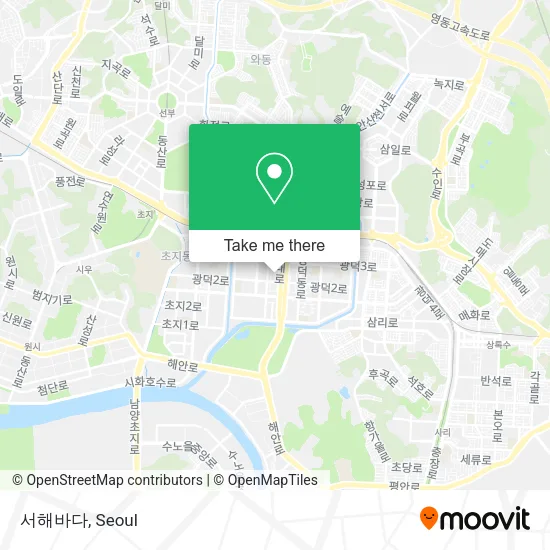 서해바다 map