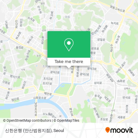 신한은행 (안산법원지점) map