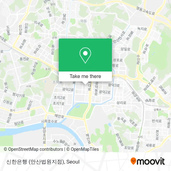 신한은행 (안산법원지점) map