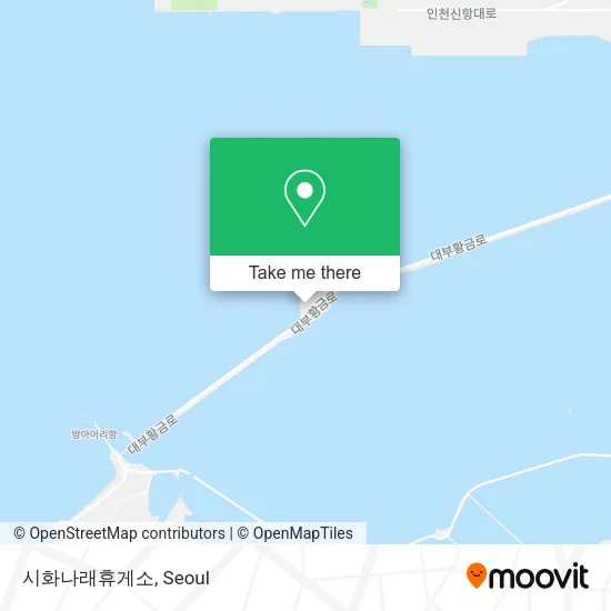 시화나래휴게소 map