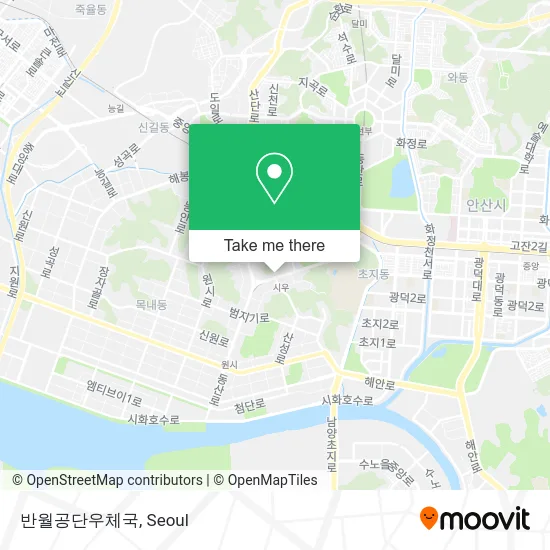 반월공단우체국 map