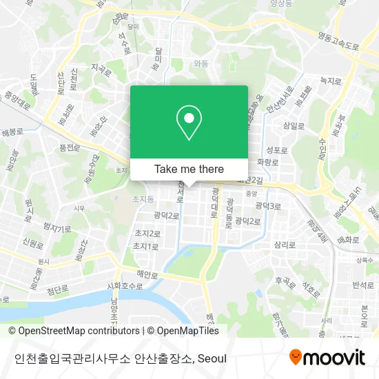 인천출입국관리사무소 안산출장소 map