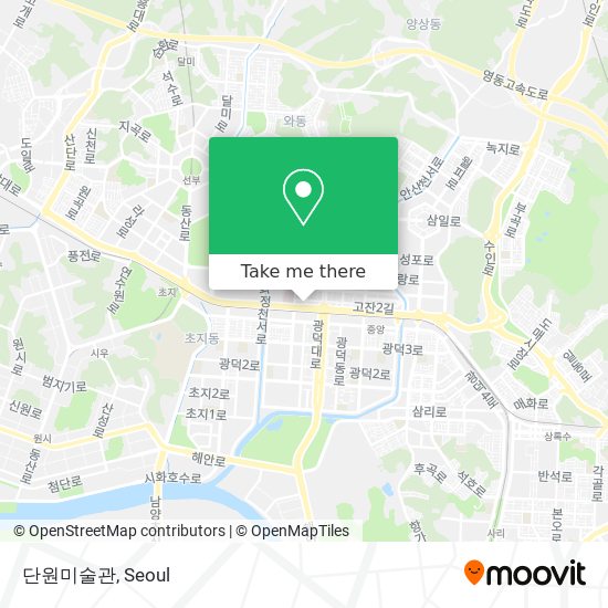 단원미술관 map