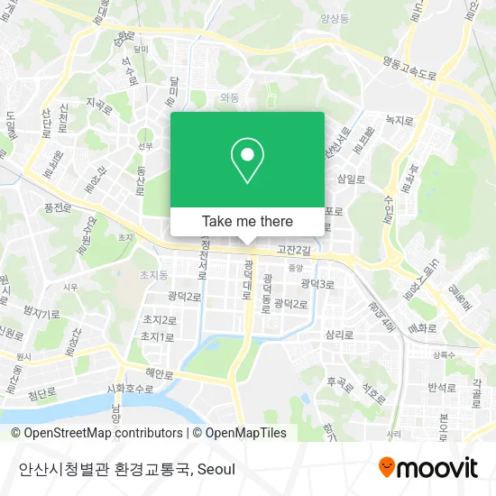 안산시청별관 환경교통국 map