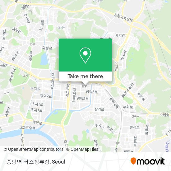 중앙역 버스정류장 map