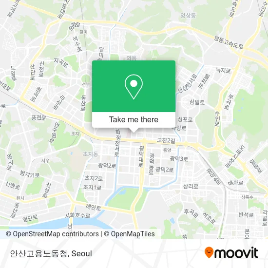 안산고용노동청 map