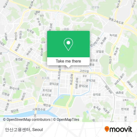안산고용센터 map