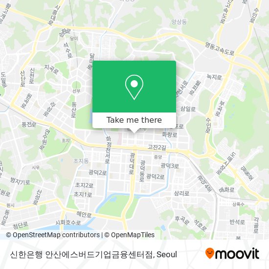 신한은행 안산에스버드기업금융센터점 map