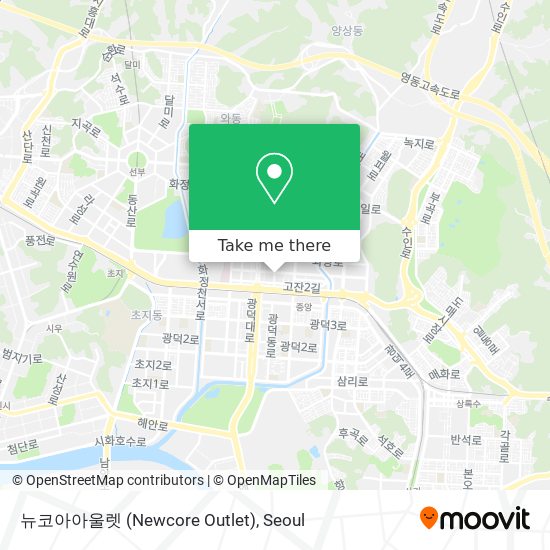 뉴코아아울렛 (Newcore Outlet) map