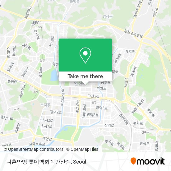 니혼만땅 롯데백화점안산점 map