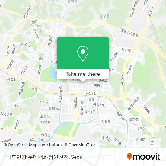 니혼만땅 롯데백화점안산점 map