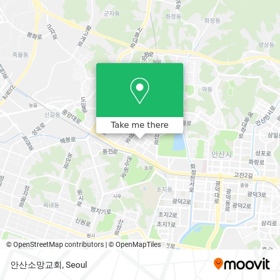 안산소망교회 map