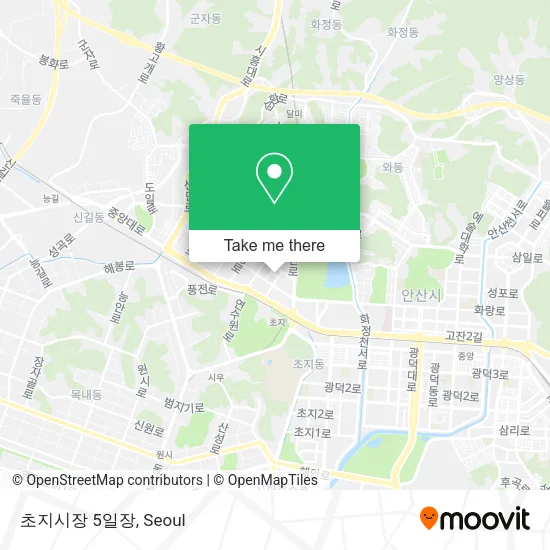 초지시장 5일장 map