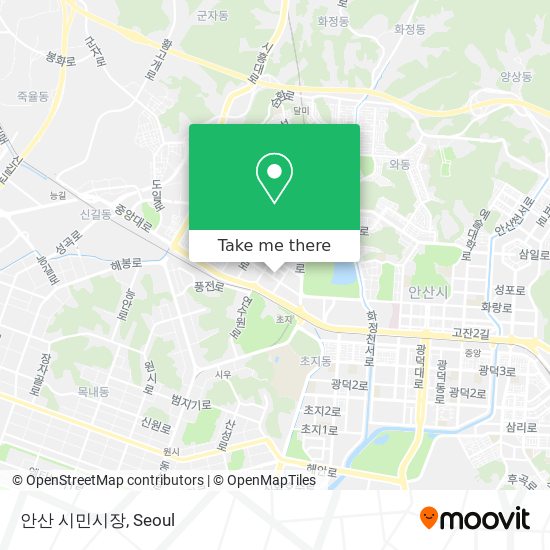 안산 시민시장 map
