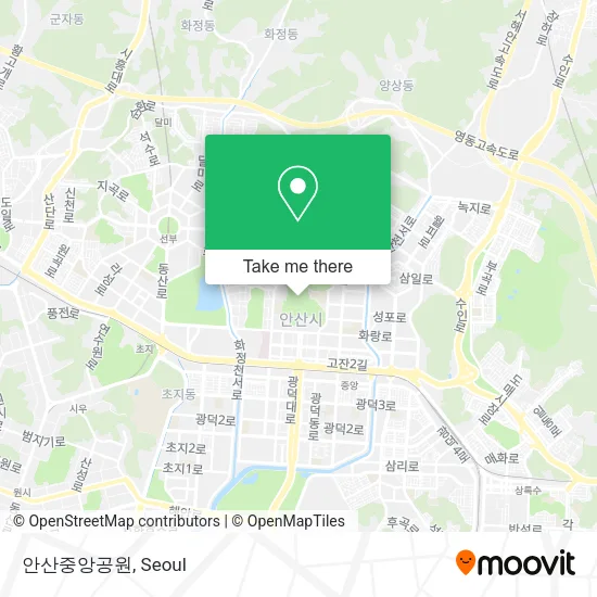 안산중앙공원 map