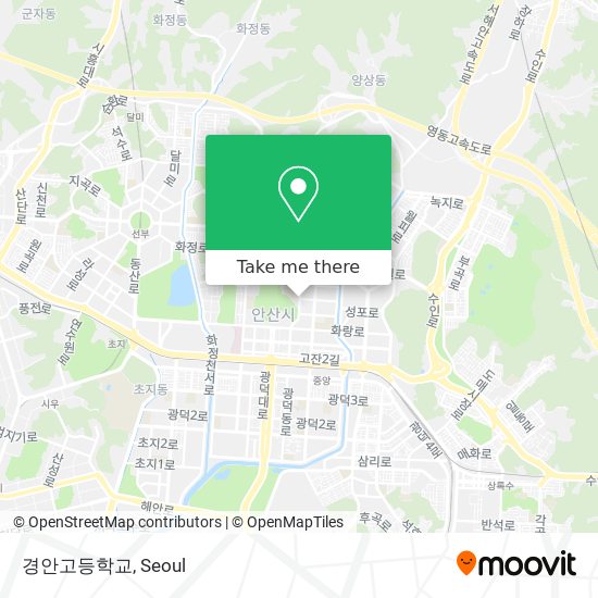 경안고등학교 map