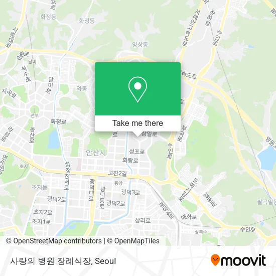 사랑의 병원 장례식장 map