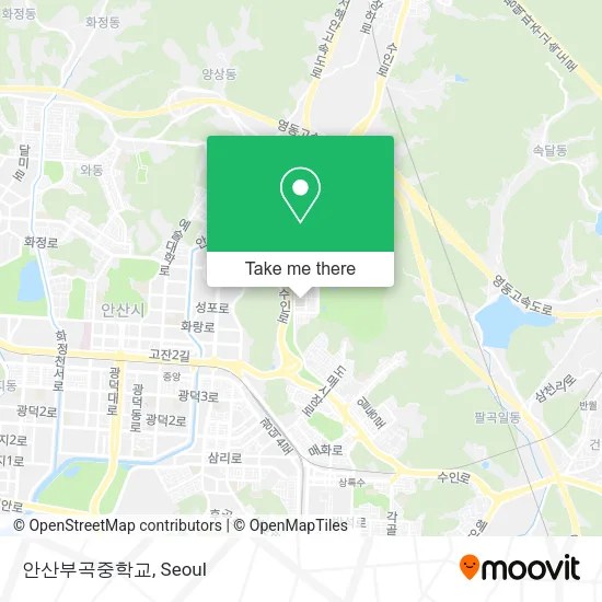안산부곡중학교 map