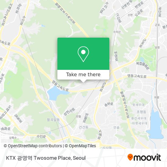 KTX 광명역 Twosome Place map