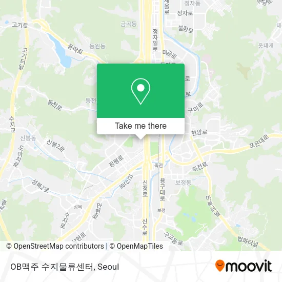 OB맥주 수지물류센터 map