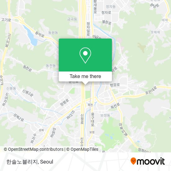 한솔노블리지 map