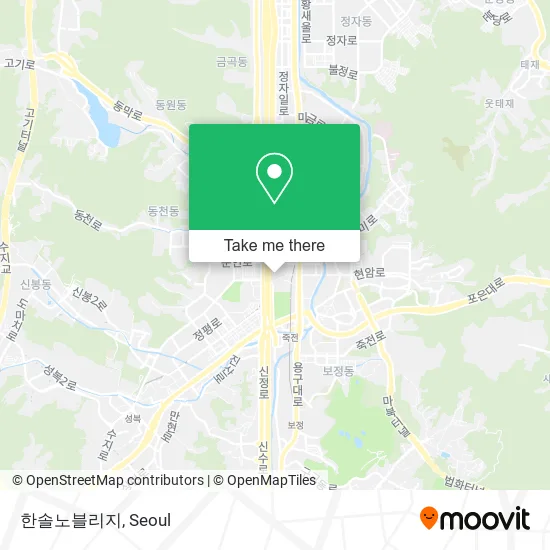 한솔노블리지 map