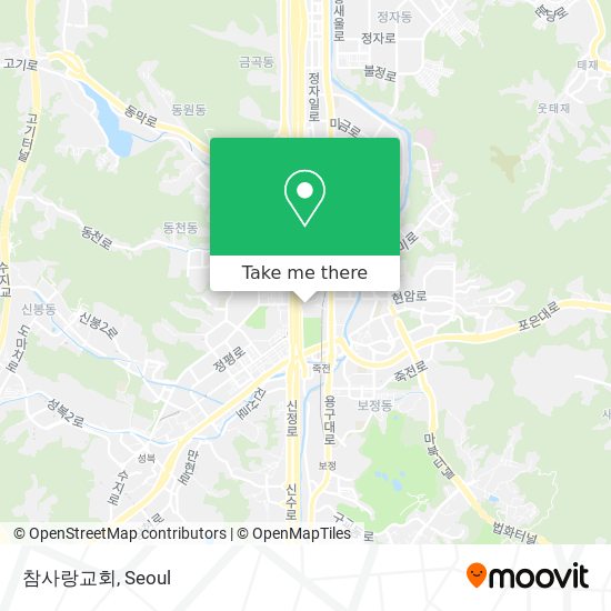 참사랑교회 map