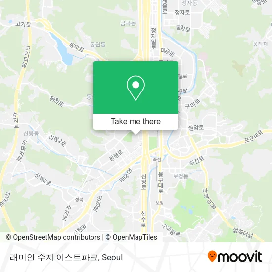 래미안 수지 이스트파크 map