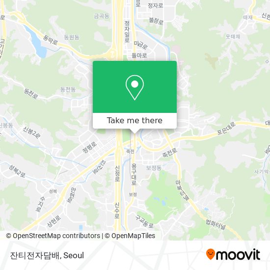 잔티전자담배 map